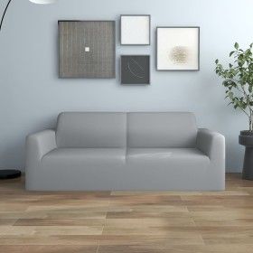 Elastic cover for 2-seater armchair gray polyester jersey by vidaXL, Covers - Ref: Foro24-332941, Price: 27,81 €, Discount: %