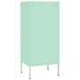 Armario de almacenamiento acero verde mint 42,5x35x101,5 cm