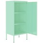 Armario de almacenamiento acero verde mint 42,5x35x101,5 cm