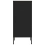 Armario de almacenamiento acero negro 42,5x35x101,5 cm
