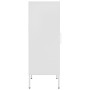 Armario de almacenamiento acero blanco 42,5x35x101,5 cm