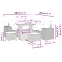 Conjunto de sofá de jardín 8 pcs Beige ratán sintético