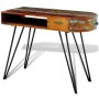 Schreibtisch aus recyceltem Massivholz mit Eisenbeinen von vidaXL, Schreibtische - Ref: Foro24-241641, Preis: 158,93 €, Rabat...