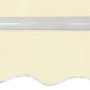 Toldo plegable de operación manual 400 cm crema