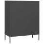 Armario de cajones de acero gris antracita 80x35x101,5 cm