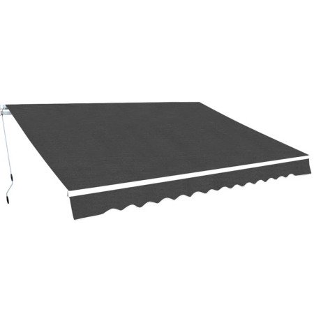 Toldo plegable de operación manual 600 cm antracita en Toldos | Comprar online en Foro24