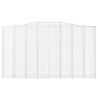 Gabionenkörbe 2 Stk. Bogenform Eisen 400x30x220/240 cm von vidaXL, Töpfe und Pflanzgefäße - Ref: Foro24-3145904, Preis: 529,8...