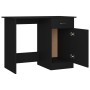 Escritorio de madera contrachapada negro 100x50x76 cm de vidaXL, Escritorios - Ref: Foro24-801081, Precio: 85,75 €, Descuento: %