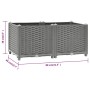 Blumenbeet aus Polypropylen 80x40x38 cm von vidaXL, Töpfe und Pflanzgefäße - Ref: Foro24-153294, Preis: 58,91 €, Rabatt: %