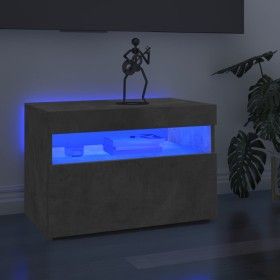Mueble de TV con luces LED gris hormigón 60x35x40 cm de vidaXL, Muebles TV - Ref: Foro24-804417, Precio: 41,43 €, Descuento: %