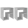 Nachttische 2 Stück betongraues Sperrholz 40x30x40 cm von vidaXL, Nachttische - Ref: Foro24-806337, Preis: 42,74 €, Rabatt: %