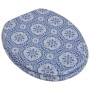 Asiento inodoro con tapa 2 uds MDF porcelana