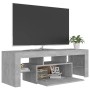 Mueble de TV con luces LED gris hormigón 120x35x40 cm de vidaXL, Muebles TV - Ref: Foro24-804350, Precio: 78,98 €, Descuento: %