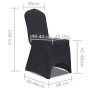 Elastic chair cover 4 units anthracite gray by vidaXL, Covers - Ref: Foro24-131415, Price: 20,58 €, Discount: %