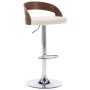 Küchenhocker 2 Stück Kunstleder gebogenes Holz creme von vidaXL, Küchenhocker - Ref: Foro24-283145, Preis: 269,85 €, Rabatt: %