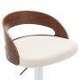 Küchenhocker 2 Stück Kunstleder gebogenes Holz creme von vidaXL, Küchenhocker - Ref: Foro24-283145, Preis: 269,85 €, Rabatt: %