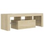 TV-Möbel mit LED-Leuchten Sonoma Eiche 120x35x40 cm von vidaXL, TV-Möbel - Ref: Foro24-804349, Preis: 73,76 €, Rabatt: %