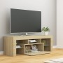 TV-Möbel mit LED-Leuchten Sonoma Eiche 120x35x40 cm von vidaXL, TV-Möbel - Ref: Foro24-804349, Preis: 73,76 €, Rabatt: %