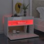 Muebles de TV con luces LED 2 uds blanco brillante 60x35x40 cm de vidaXL, Muebles TV - Ref: Foro24-804422, Precio: 78,37 €, D...