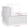 6-teiliges Gartenmöbel-Set und braune synthetische Rattankissen von vidaXL, Gartensets - Ref: Foro24-3101940, Preis: 688,88 €...