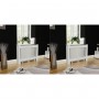 Cubiertas para radiador 2 unidades MDF blanco 112 cm