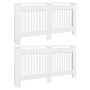 Cubiertas para radiador 2 unidades MDF blanco 152 cm