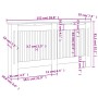 Cubiertas para radiador 2 unidades MDF blanco 152 cm