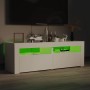 TV-Schrank mit weißen LED-Leuchten 120x35x40 cm von vidaXL, TV-Möbel - Ref: Foro24-804355, Preis: 109,14 €, Rabatt: %