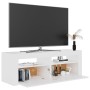 TV-Schrank mit weißen LED-Leuchten 120x35x40 cm von vidaXL, TV-Möbel - Ref: Foro24-804355, Preis: 109,14 €, Rabatt: %