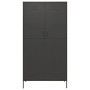 Armario de acero gris antracita 90x50x180 cm