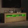 TV-Schrank mit LED-Leuchten Sonoma-Eiche 120x35x40 cm von vidaXL, TV-Möbel - Ref: Foro24-804358, Preis: 77,42 €, Rabatt: %