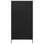 Armario de acero negro 90x50x180 cm en Armarios roperos | Comprar online en Foro24