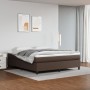 Estructura de cama de cuero sintético marrón 160x200 cm de vidaXL, Camas y somieres - Ref: Foro24-3121056, Precio: 153,03 €, ...