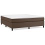 Estructura de cama de cuero sintético marrón 160x200 cm de vidaXL, Camas y somieres - Ref: Foro24-3121056, Precio: 153,03 €, ...