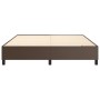 Estructura de cama de cuero sintético marrón 160x200 cm de vidaXL, Camas y somieres - Ref: Foro24-3121056, Precio: 153,03 €, ...