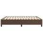 Estructura de cama de cuero sintético marrón 160x200 cm de vidaXL, Camas y somieres - Ref: Foro24-3121056, Precio: 153,03 €, ...