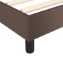 Estructura de cama de cuero sintético marrón 160x200 cm de vidaXL, Camas y somieres - Ref: Foro24-3121056, Precio: 153,03 €, ...