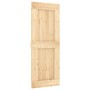 Schiebetür mit Beschlägen aus massivem Kiefernholz, 80 x 210 cm von vidaXL, Türen - Ref: Foro24-3203033, Preis: 196,09 €, Rab...