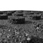 Losetas de goma protección de caídas 24 uds 50x50x3 cm negras