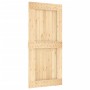 Schiebetür mit Beschlägen aus massivem Kiefernholz, 95 x 210 cm von vidaXL, Türen - Ref: Foro24-3203036, Preis: 199,21 €, Rab...