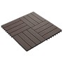 Verandafliesen Tiefrelief WPC 1 m² dunkelbraun 11 Einheiten von vidaXL, Böden und Teppiche - Ref: Foro24-45038, Preis: 77,08 ...