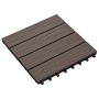Verandafliesen Tiefrelief WPC 1 m² dunkelbraun 11 Einheiten von vidaXL, Böden und Teppiche - Ref: Foro24-45038, Preis: 77,08 ...