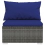 6-piece garden sofa set and gray synthetic rattan cushions by vidaXL, Garden sets - Ref: Foro24-3101942, Price: 490,97 €, Dis...