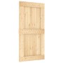 Puerta corredera con herrajes madera maciza de pino 100x210 cm de vidaXL, Puertas - Ref: Foro24-3203037, Precio: 224,77 €, De...