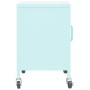 Armario de almacenamiento acero verde menta 60x35x56 cm