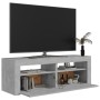 TV-Schrank mit LED-Leuchten betongrau 120x35x40 cm von vidaXL, TV-Möbel - Ref: Foro24-804359, Preis: 89,43 €, Rabatt: %