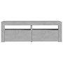 TV-Schrank mit LED-Leuchten betongrau 120x35x40 cm von vidaXL, TV-Möbel - Ref: Foro24-804359, Preis: 89,43 €, Rabatt: %