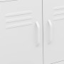 Armario de almacenamiento acero blanco 60x35x56 cm