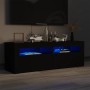 TV-Möbel mit LED-Leuchten schwarz 120x35x40 cm von vidaXL, TV-Möbel - Ref: Foro24-804356, Preis: 112,31 €, Rabatt: %