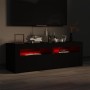TV-Möbel mit LED-Leuchten schwarz 120x35x40 cm von vidaXL, TV-Möbel - Ref: Foro24-804356, Preis: 112,31 €, Rabatt: %